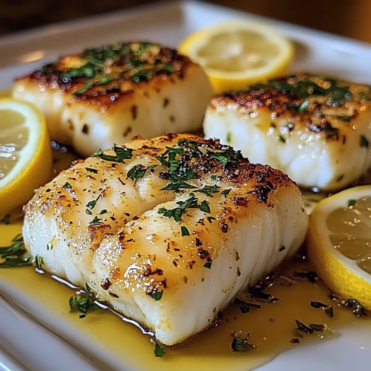 Lemon Butter Baked Cod