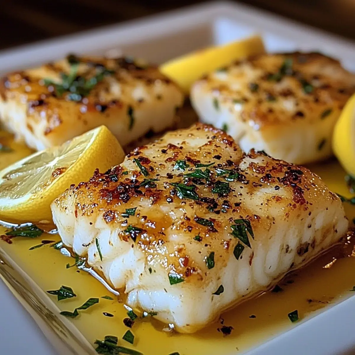 Lemon Butter Baked Cod