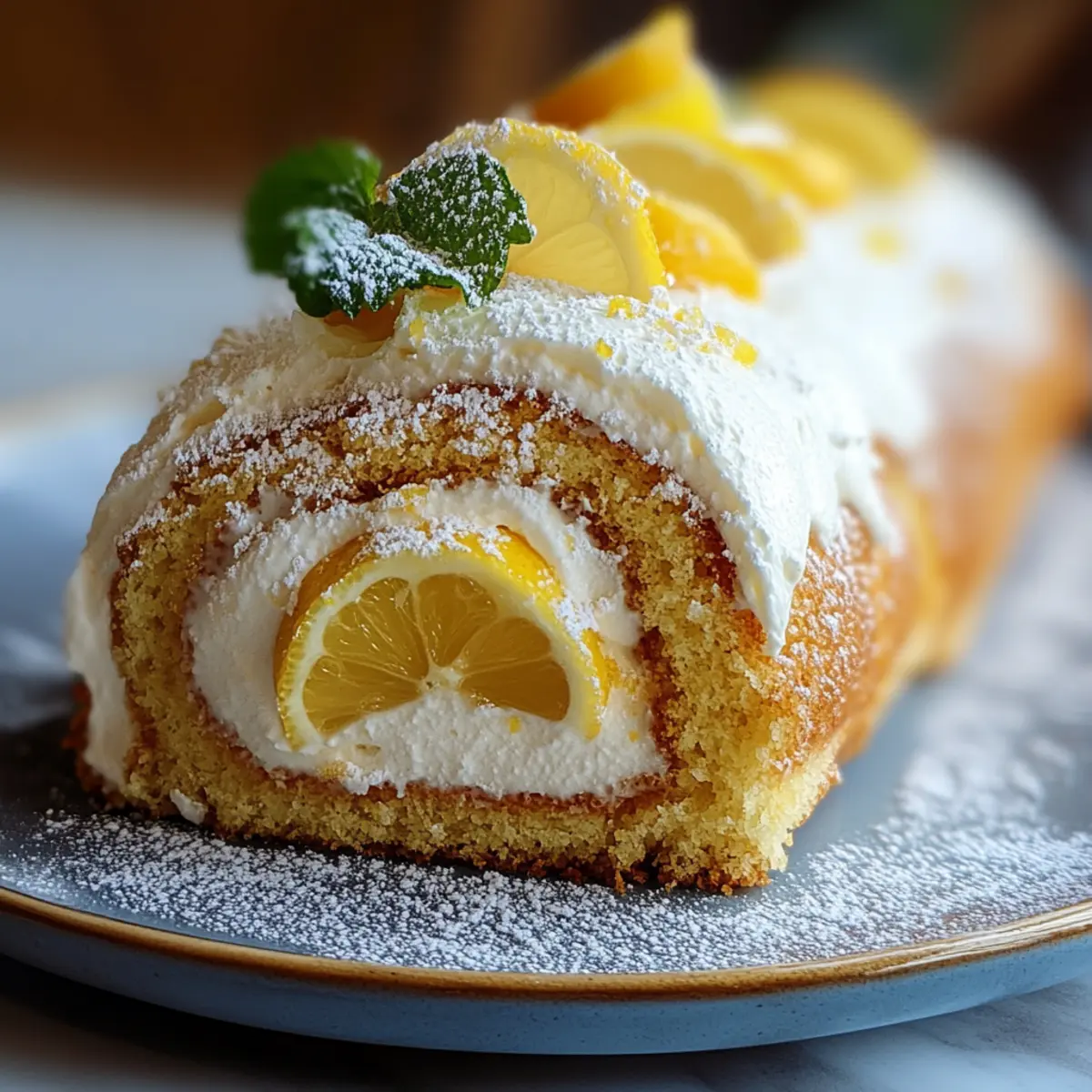 Lemon Cake Roll