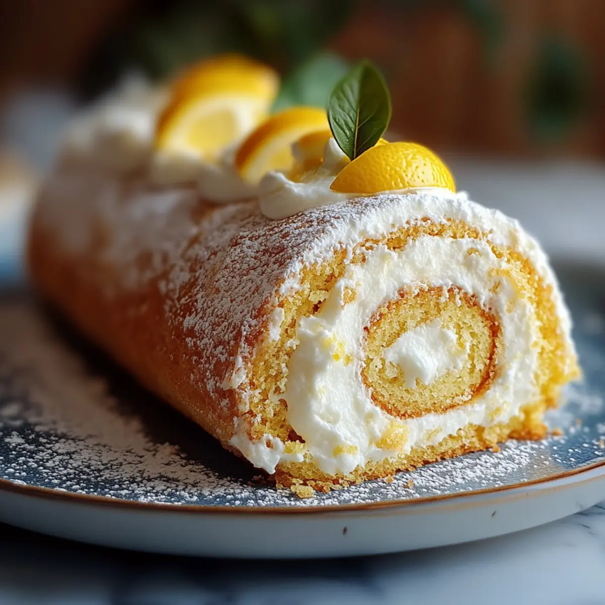 Lemon Cake Roll
