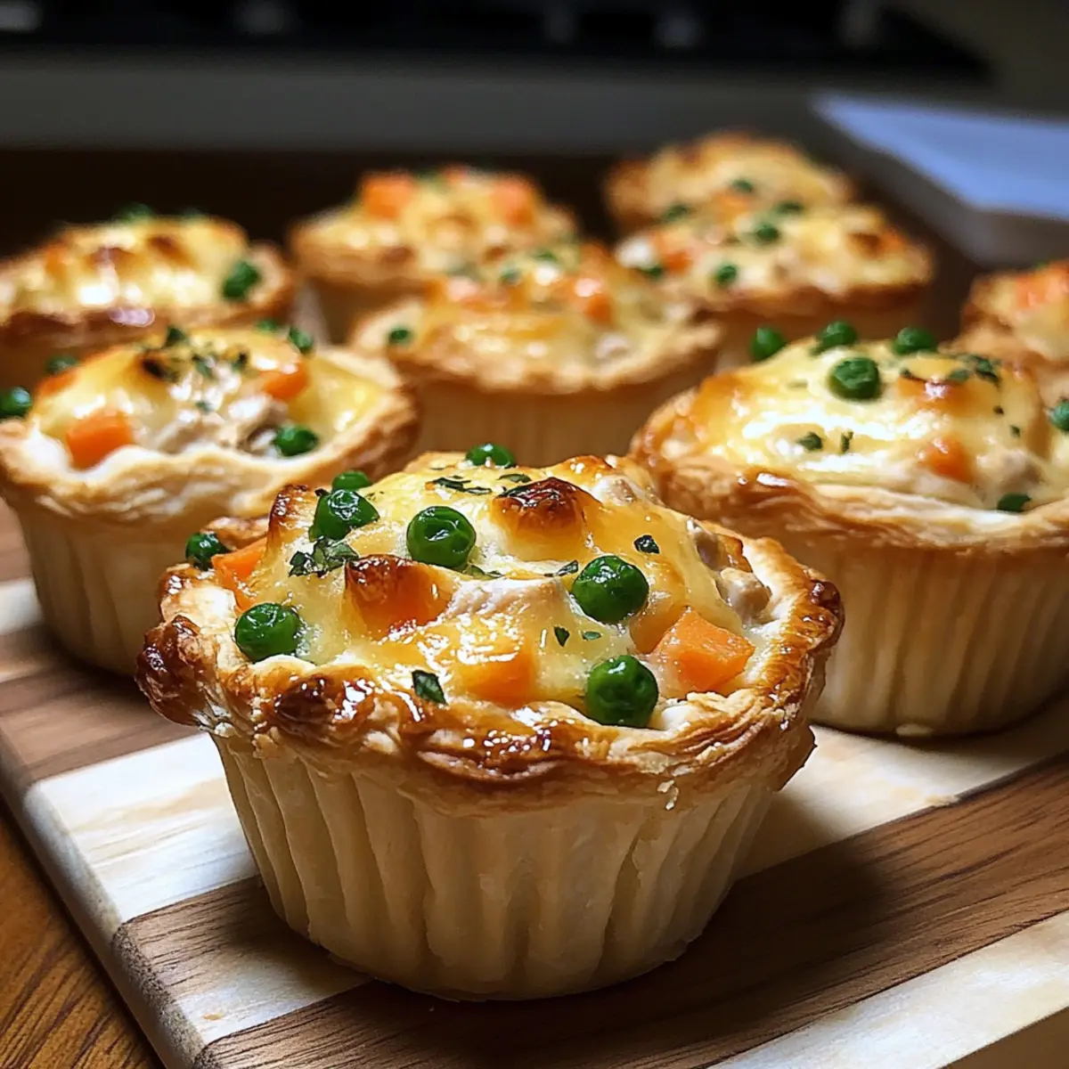Mini Chicken Pot Pie Muffins