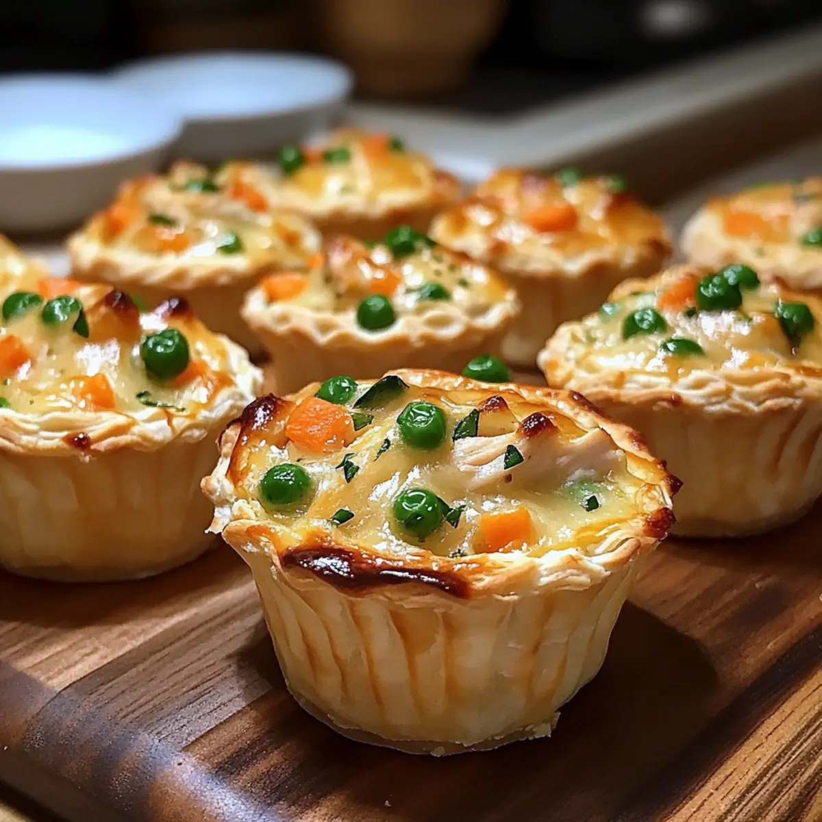 Mini Chicken Pot Pie Muffins