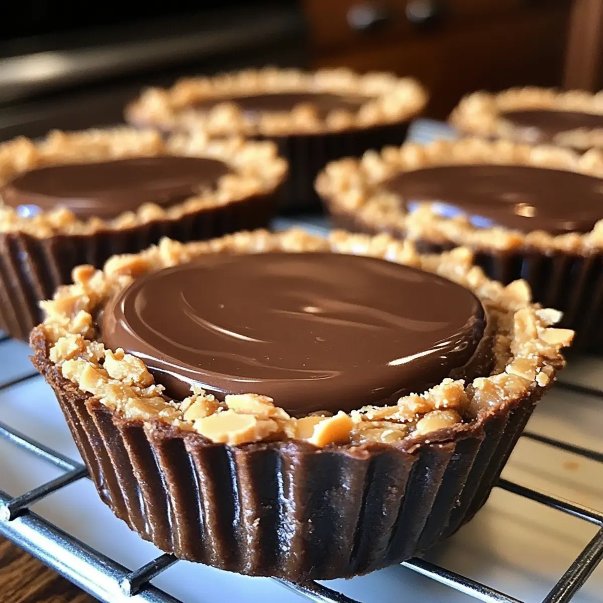 Mini Chocolate Peanut Butter Pies