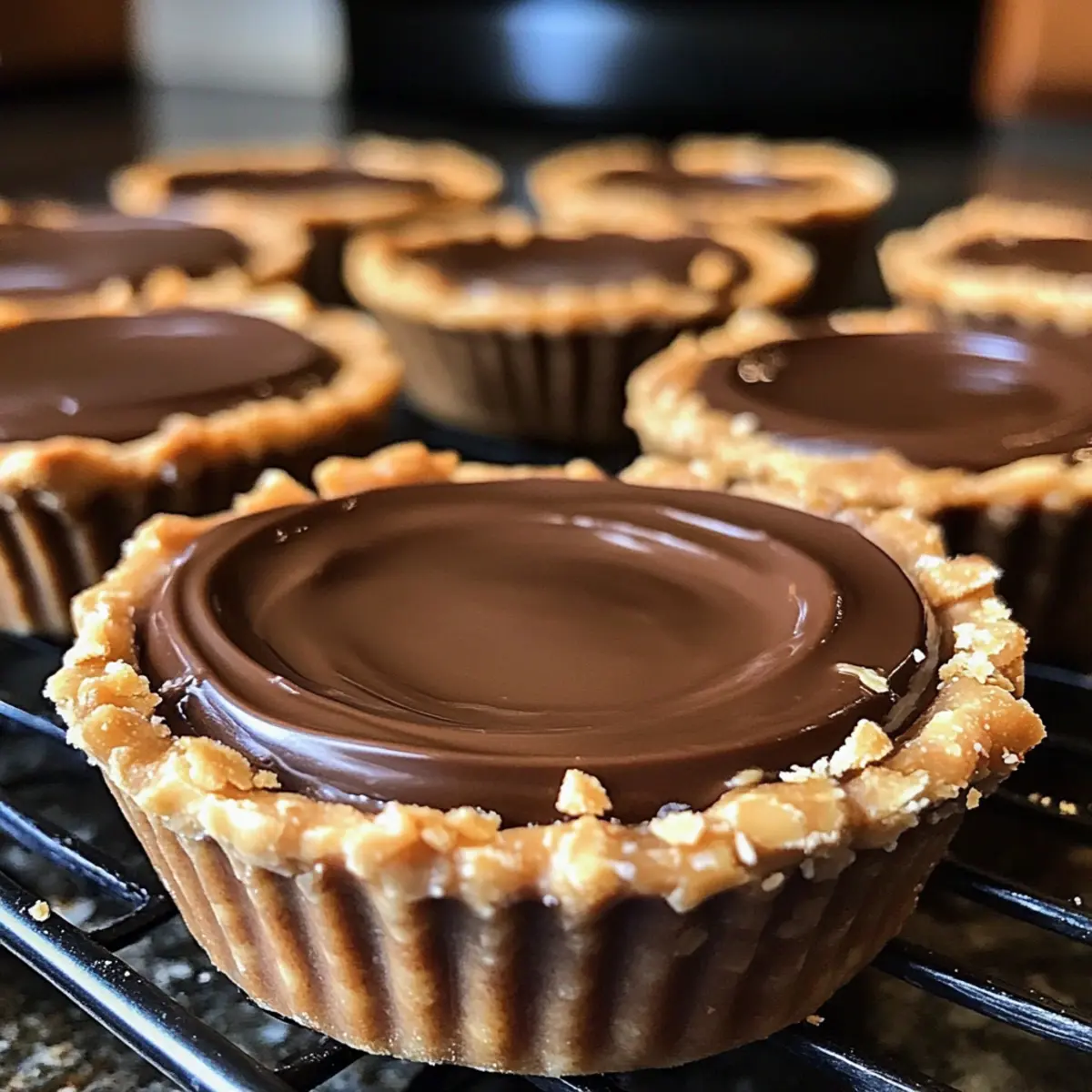 Mini Chocolate Peanut Butter Pies