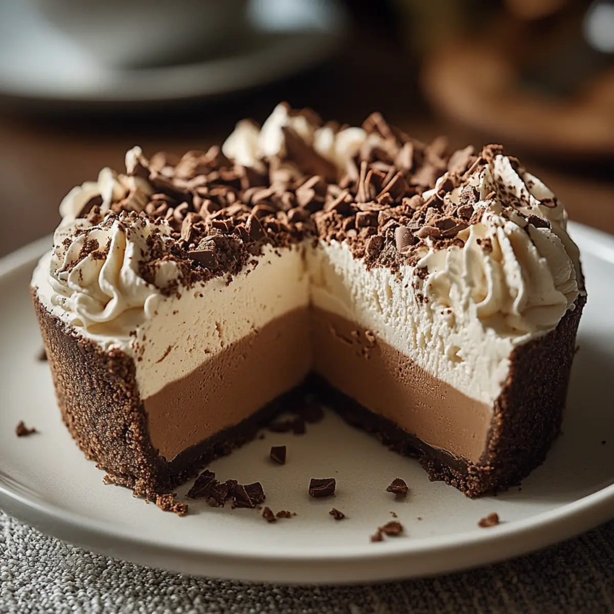Mocha Cappuccino Ice Cream Pie