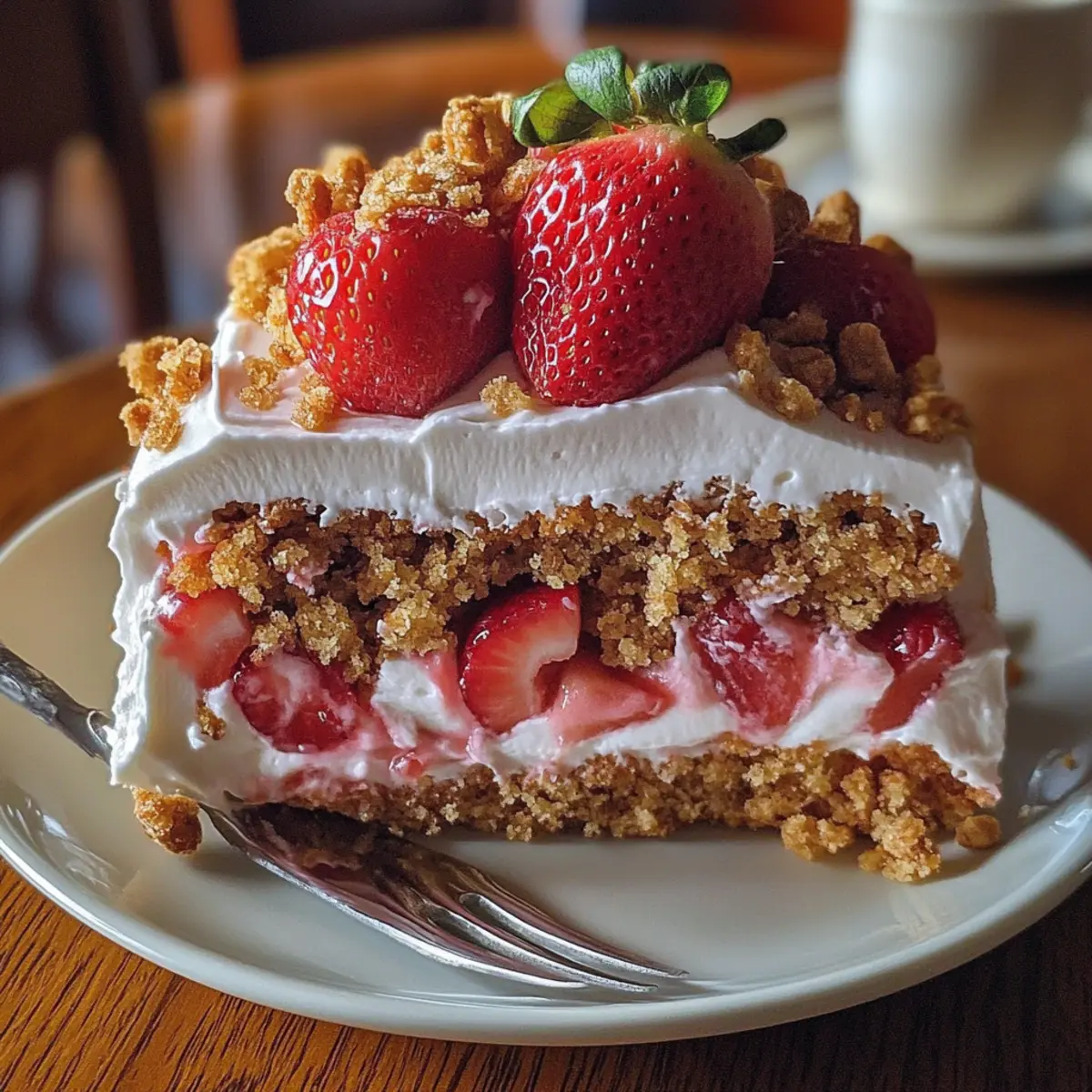 Strawberry Crunch Cake