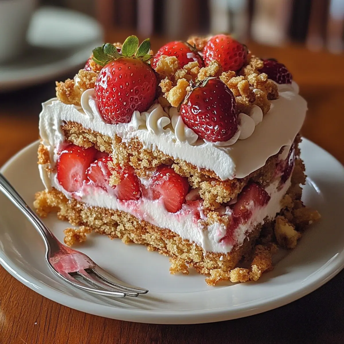 Strawberry Crunch Cake