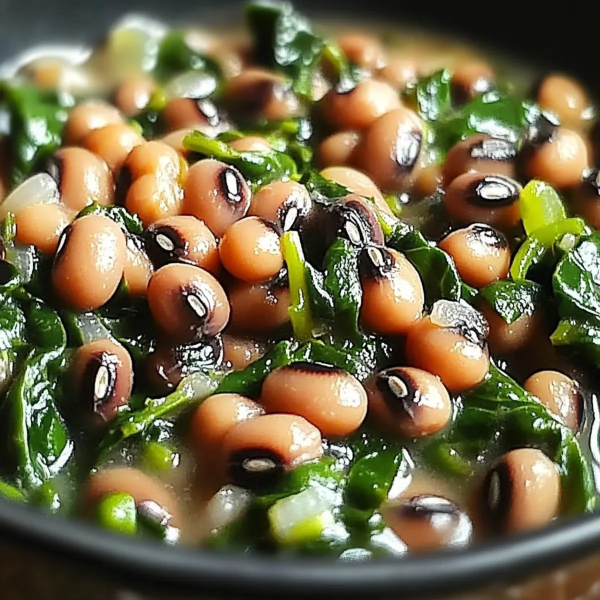 Black Eyed Peas and Spinach
