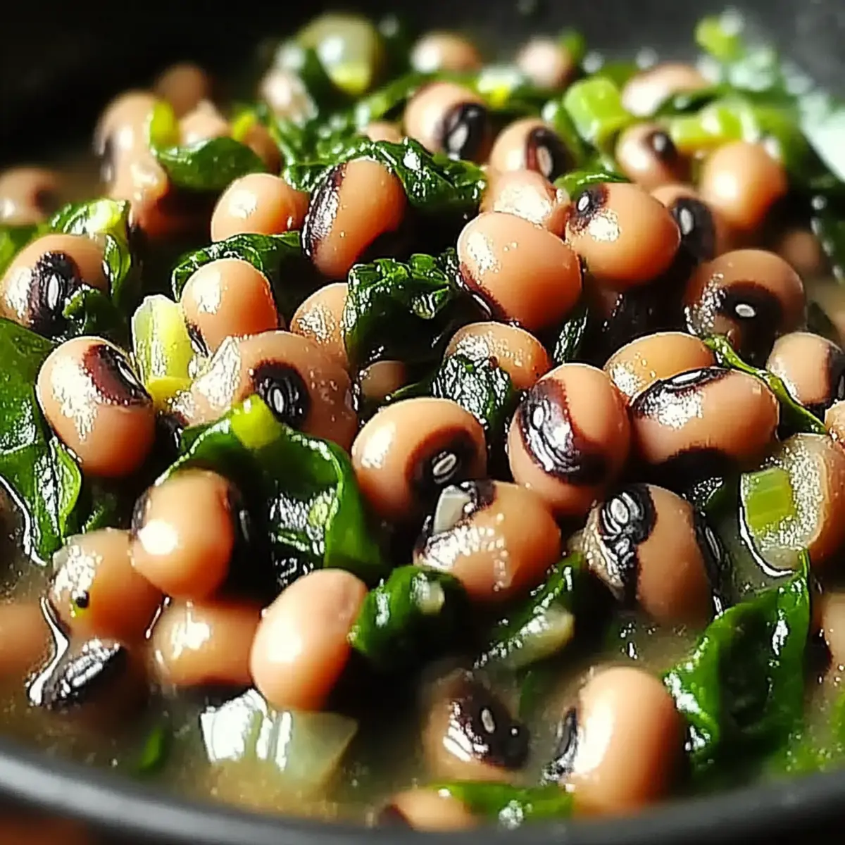 Black Eyed Peas and Spinach