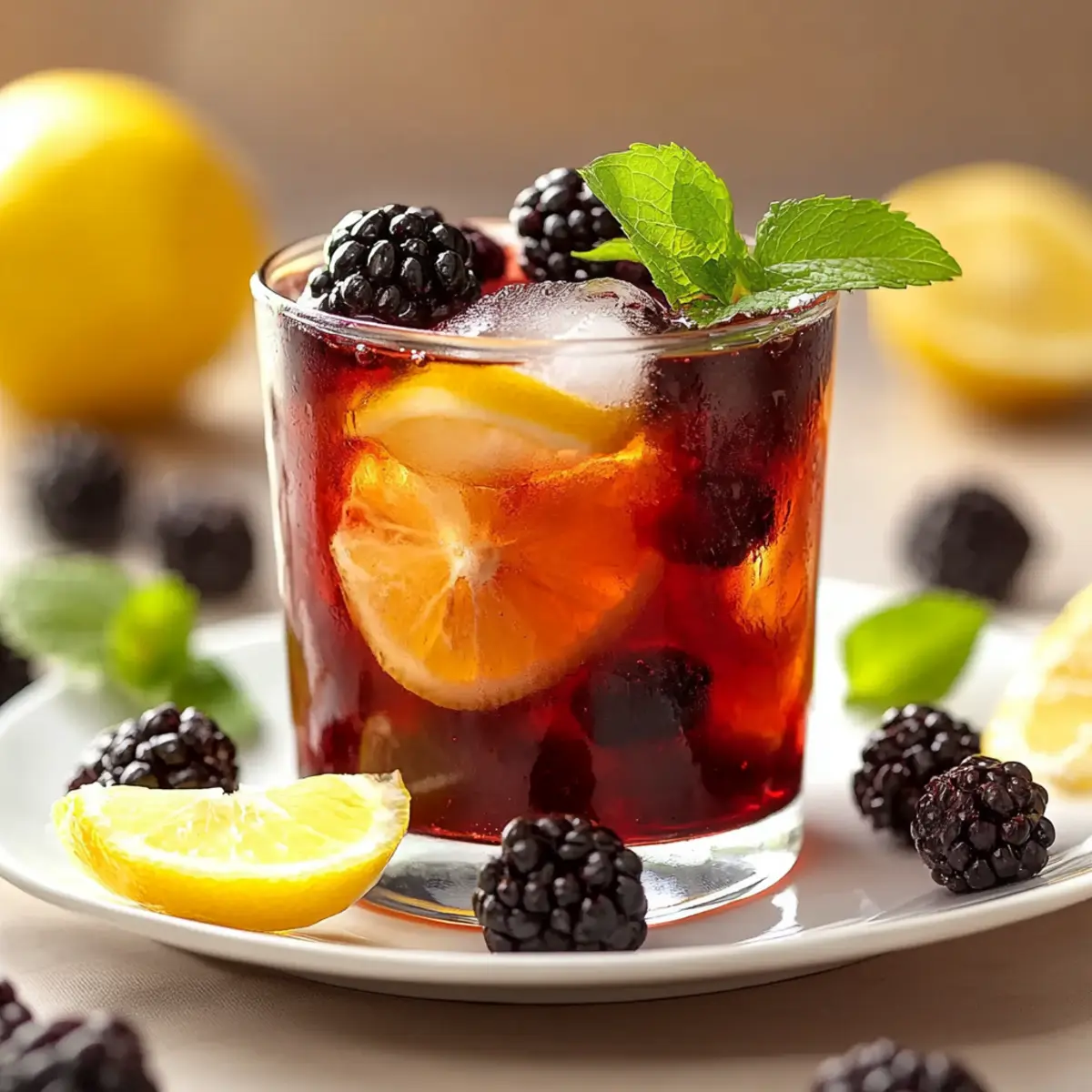 Blackberry Lemon Iced Tea
