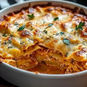 Cheesy Baked Ravioli Casserole