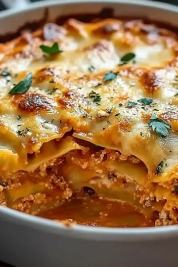 Cheesy Baked Ravioli Casserole