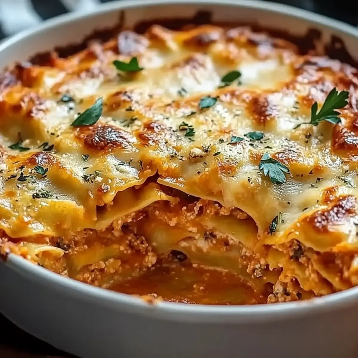 Cheesy Baked Ravioli Casserole