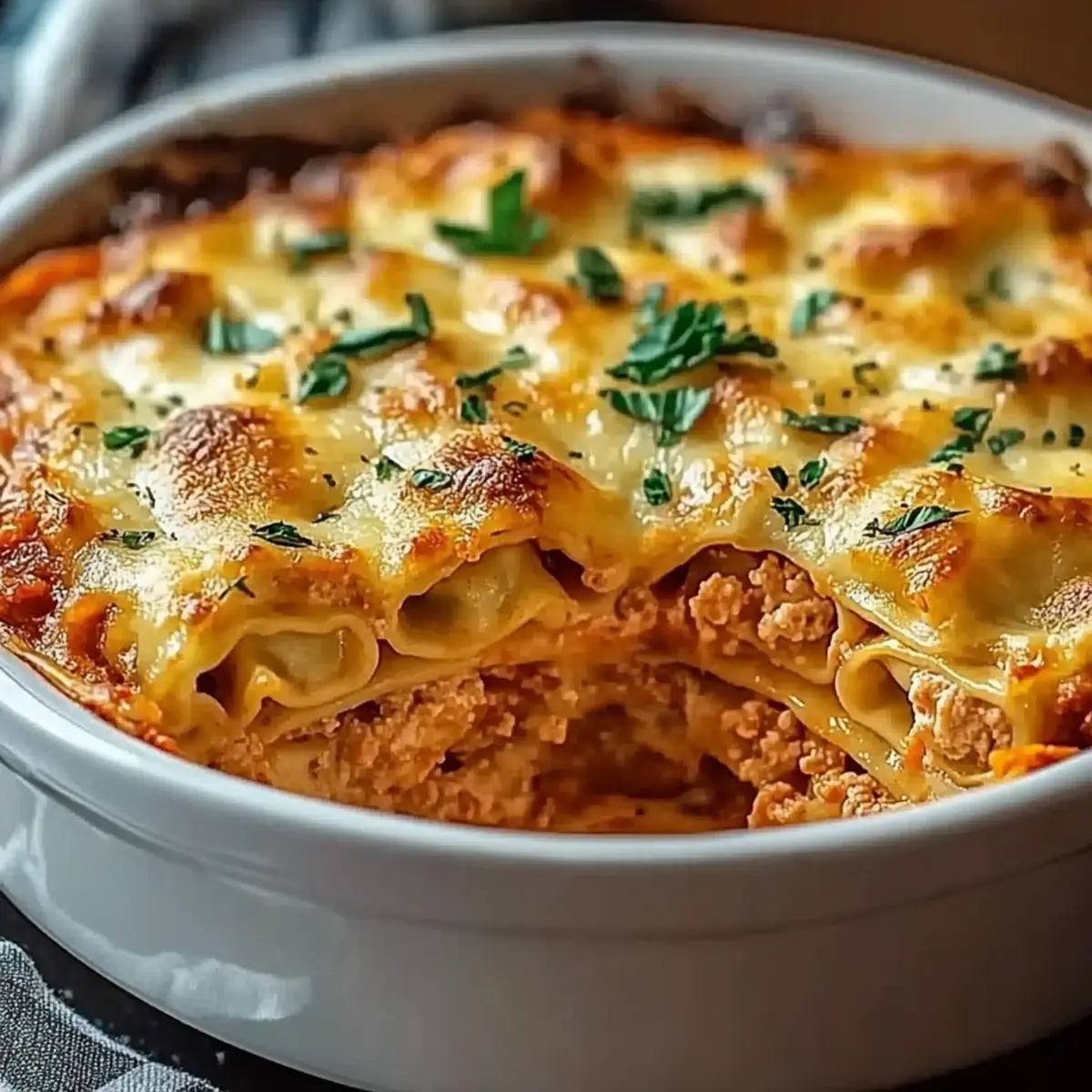 Cheesy Baked Ravioli Casserole