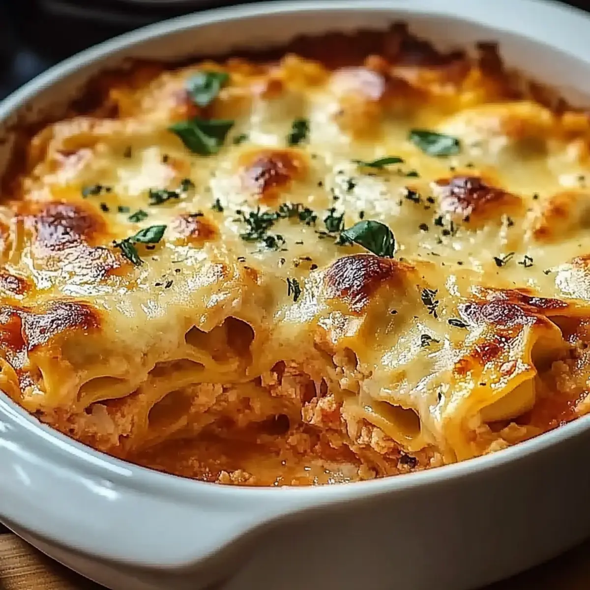 Cheesy Baked Ravioli Casserole