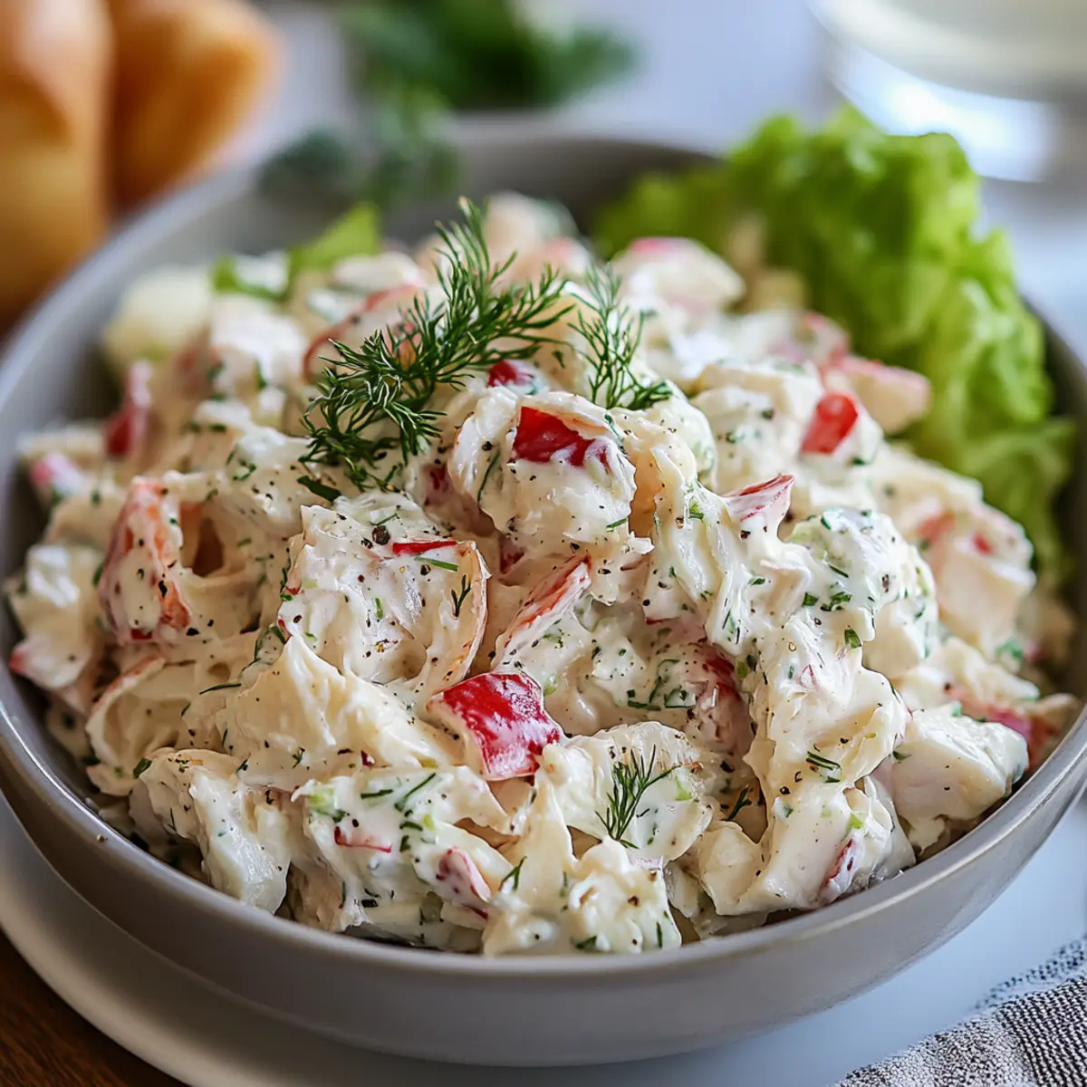 Crab Salad: Creamy, Fresh