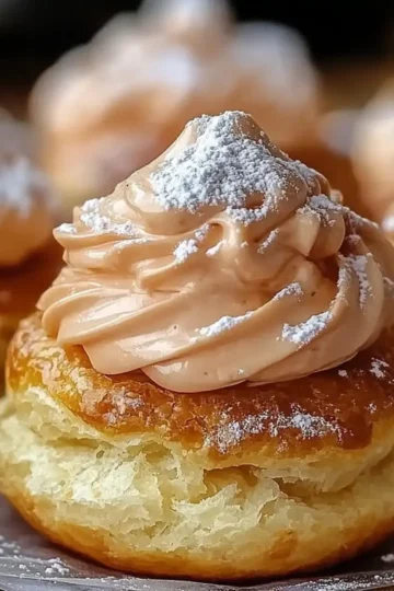 Crispy Coffee Cream Choux Puffs