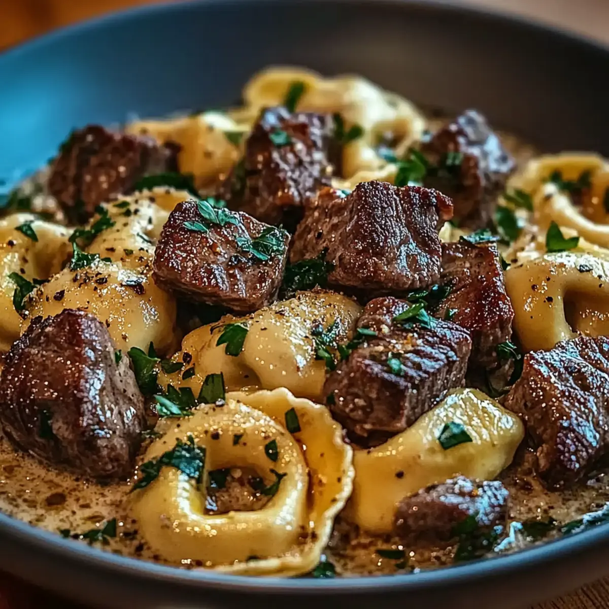 Garlic Steak Tortellini