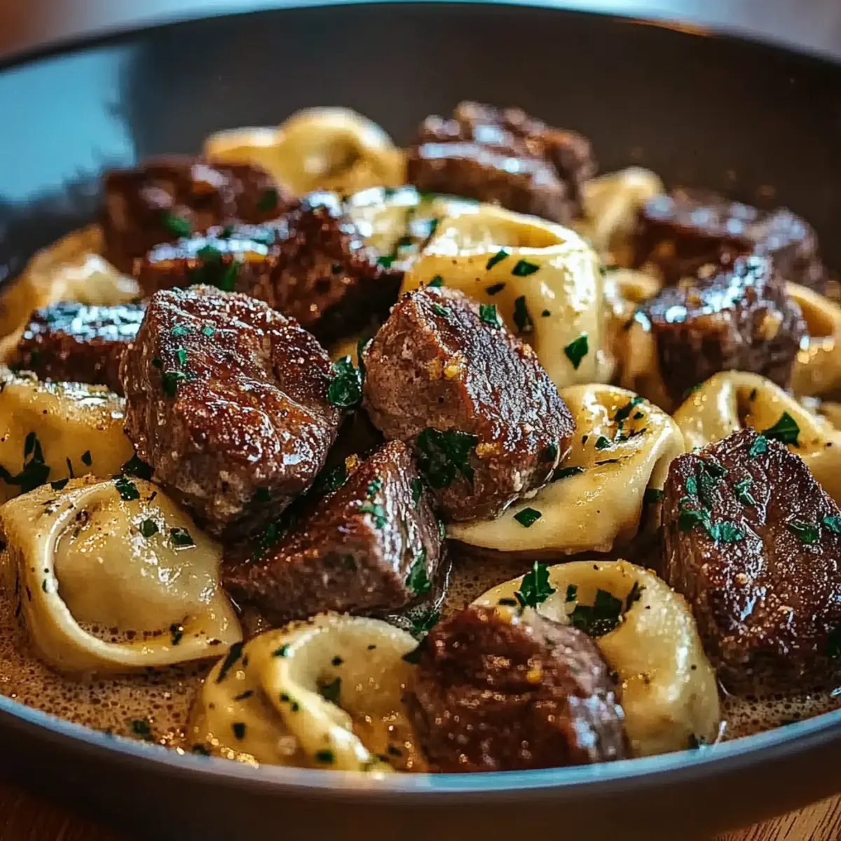 Garlic Steak Tortellini