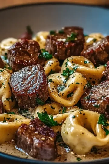 Garlic Steak Tortellini