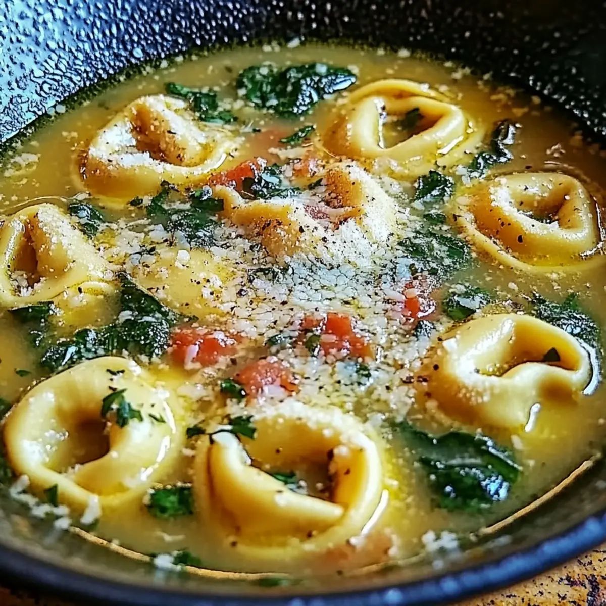 Parmesan Tortellini Soup