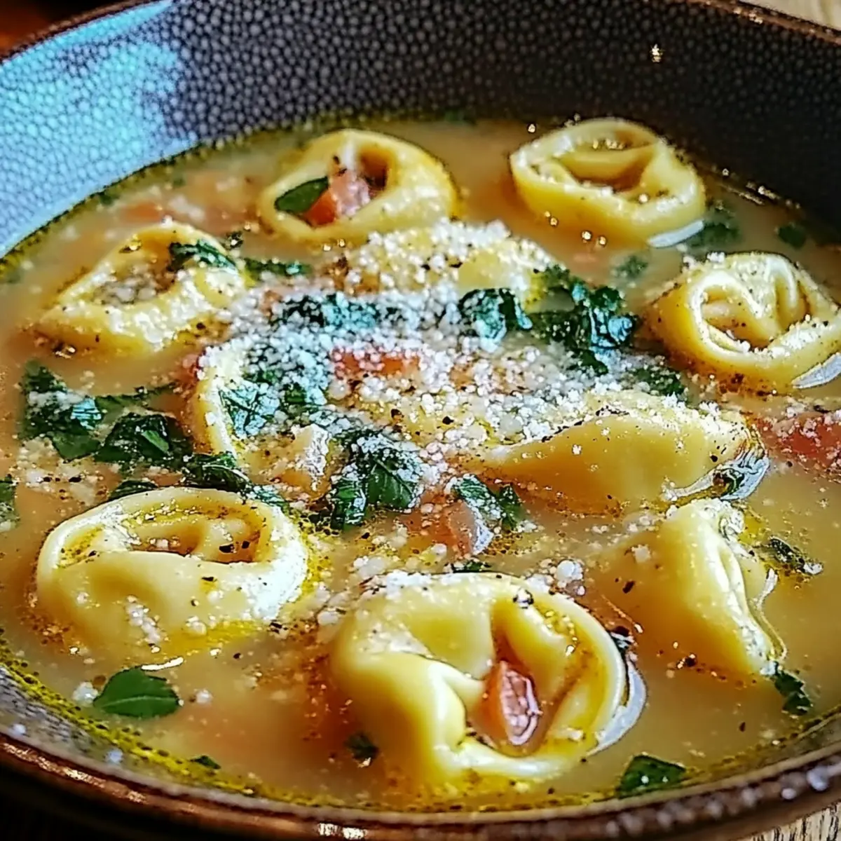 Parmesan Tortellini Soup