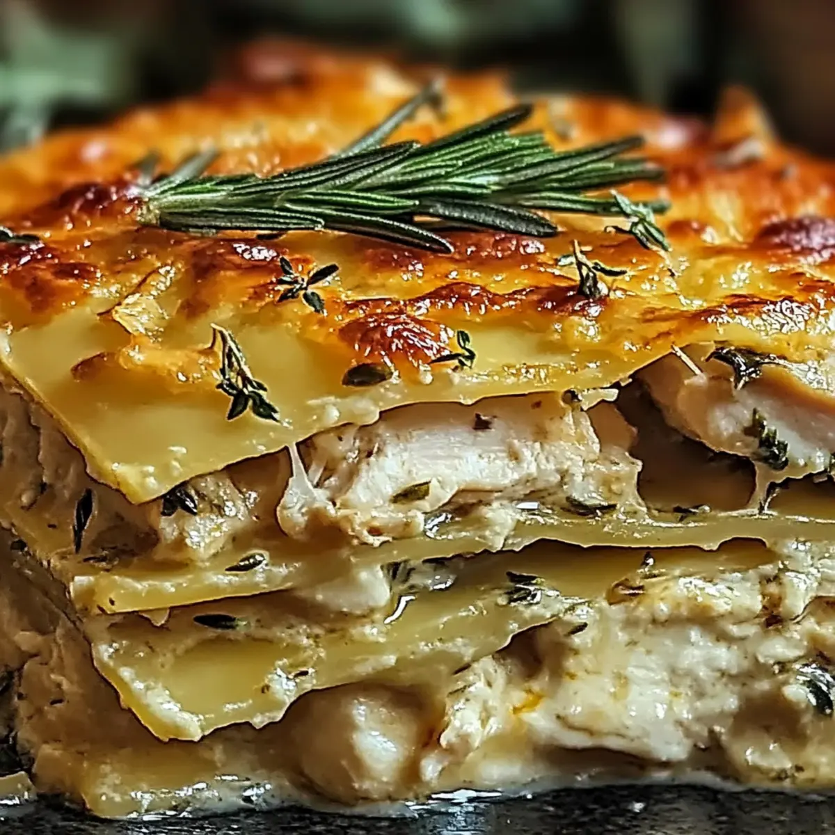 Rosemary Chicken Lasagna Layers