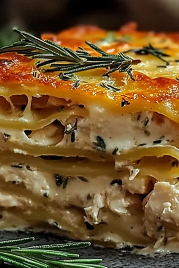 Rosemary Chicken Lasagna Layers
