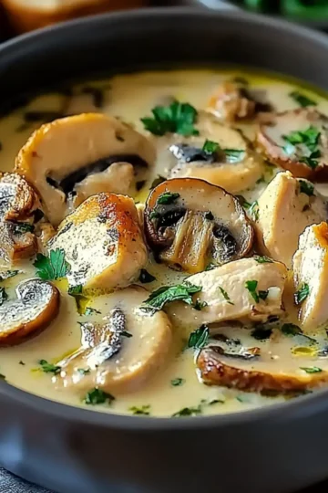 Rotisserie Chicken Mushroom Soup