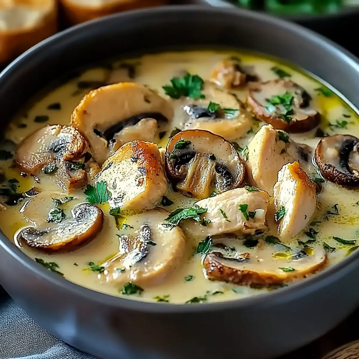 Rotisserie Chicken Mushroom Soup