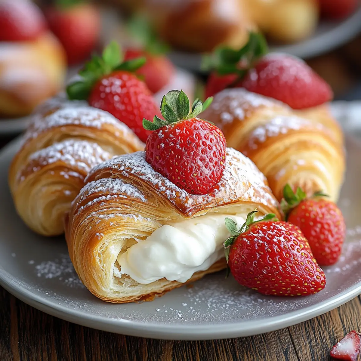 Strawberry Cheesecake Crescent Rolls