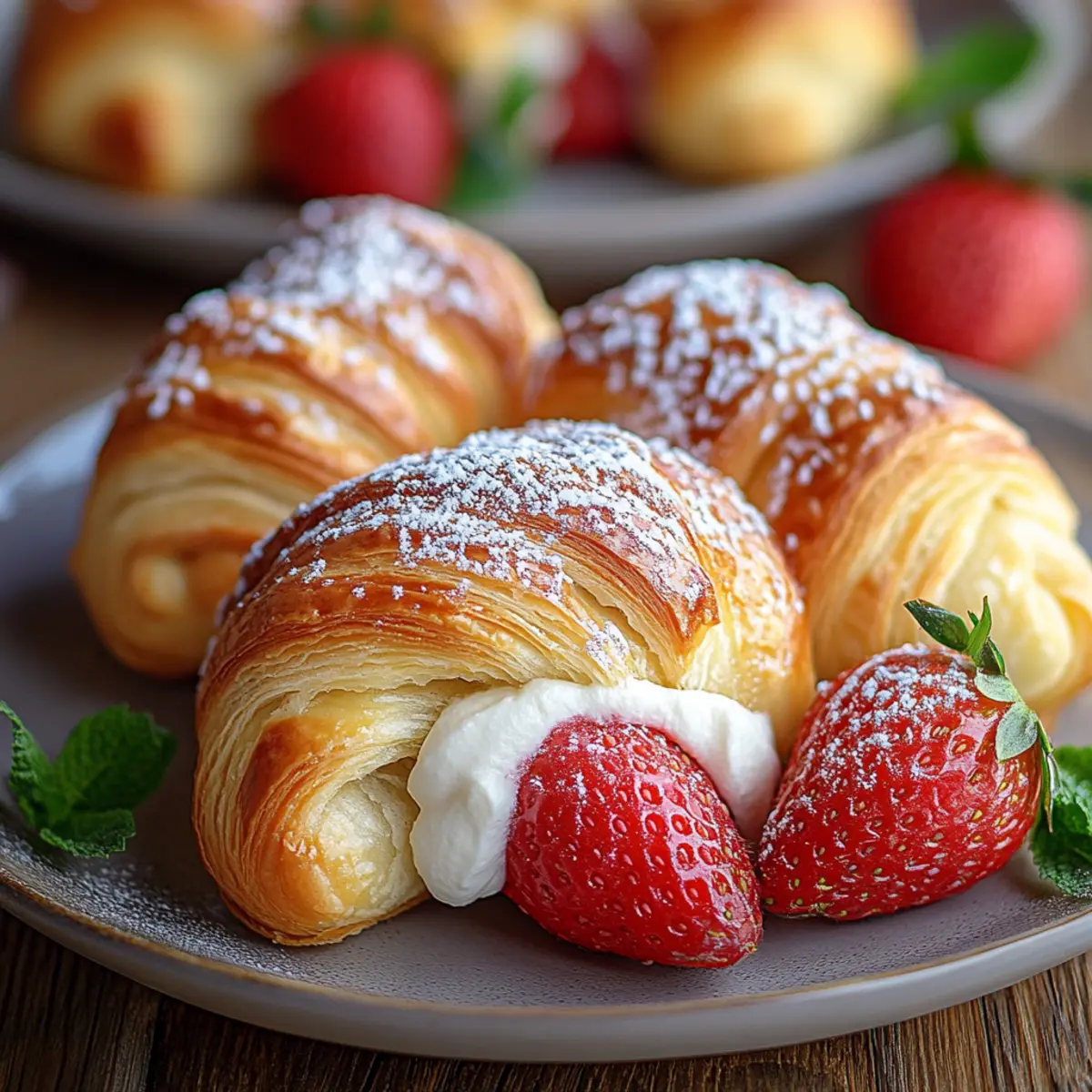 Strawberry Cheesecake Crescent Rolls