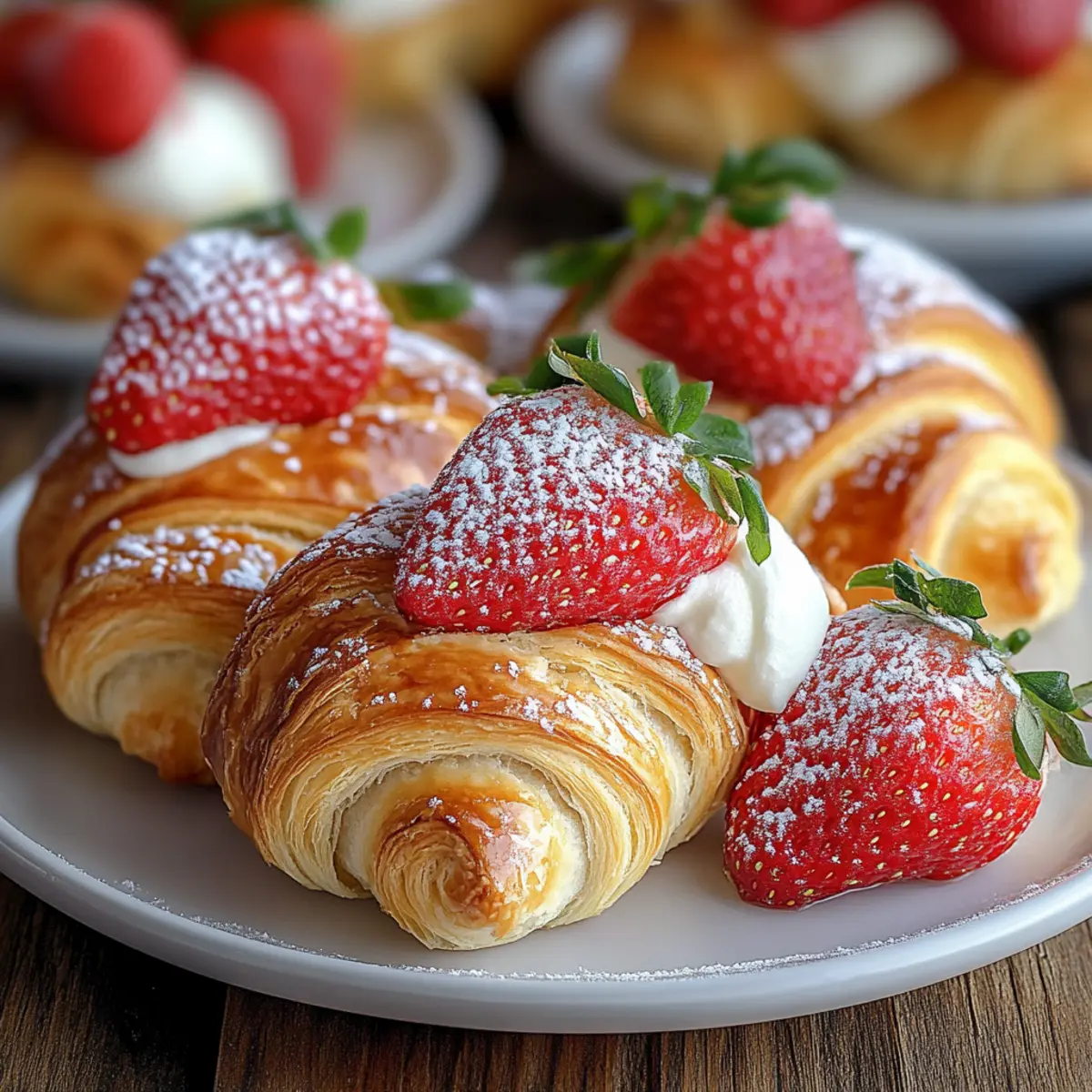 Strawberry Cheesecake Crescent Rolls
