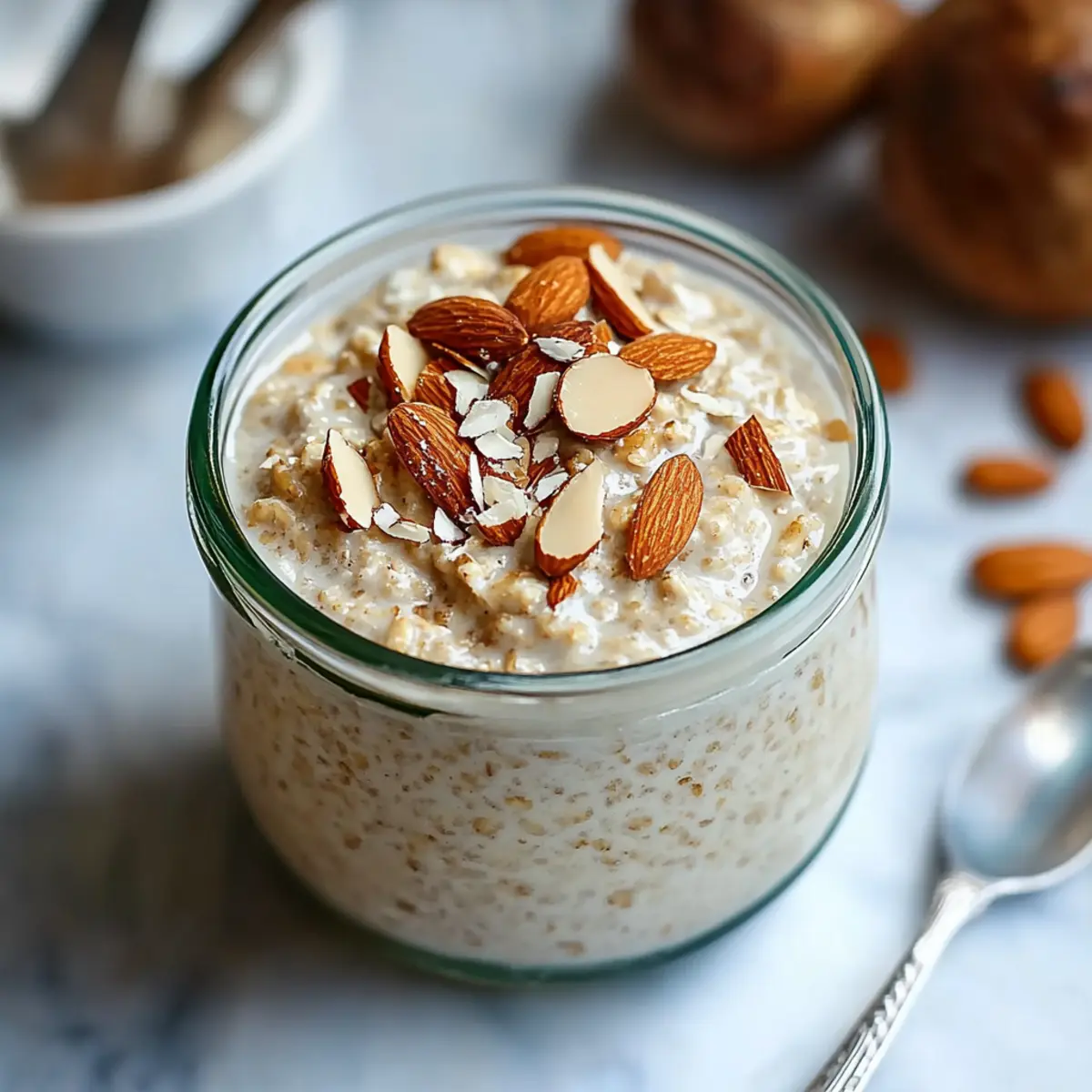 Almond Croissant Overnight Oats