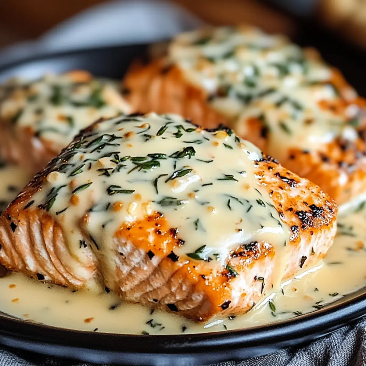 Baked Boursin Salmon