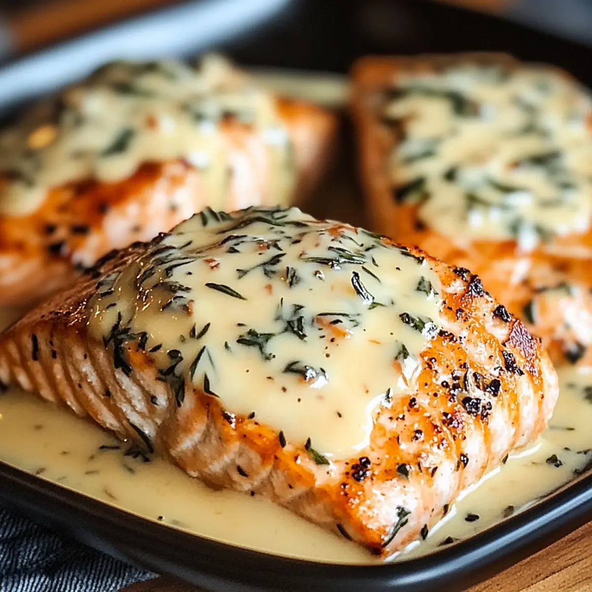 Baked Boursin Salmon
