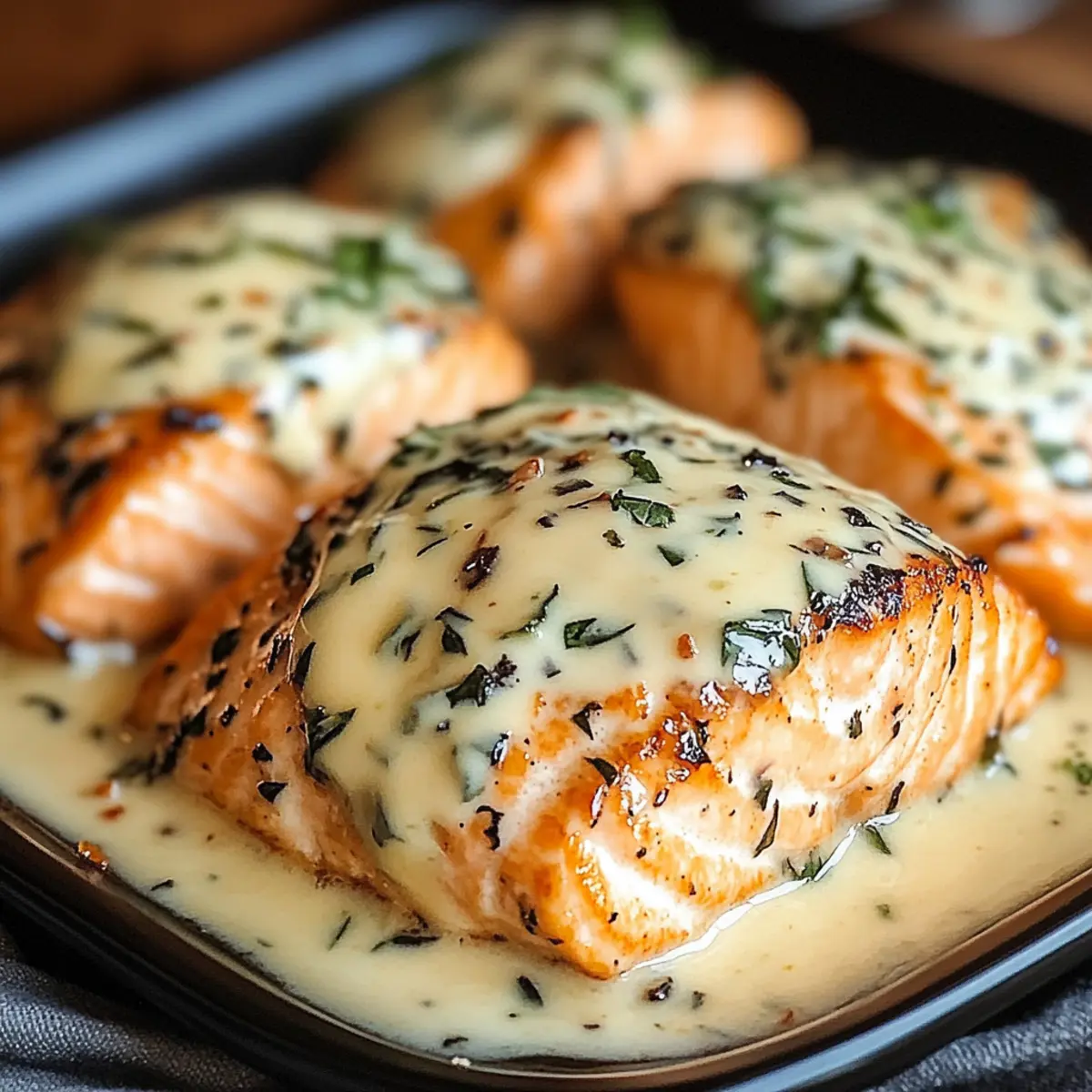 Baked Boursin Salmon
