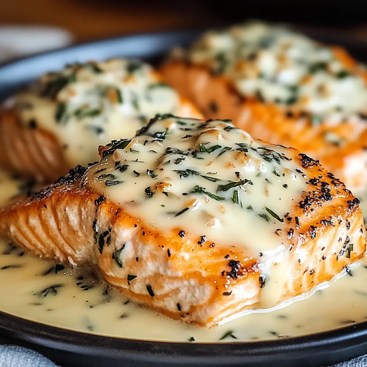 Baked Boursin Salmon