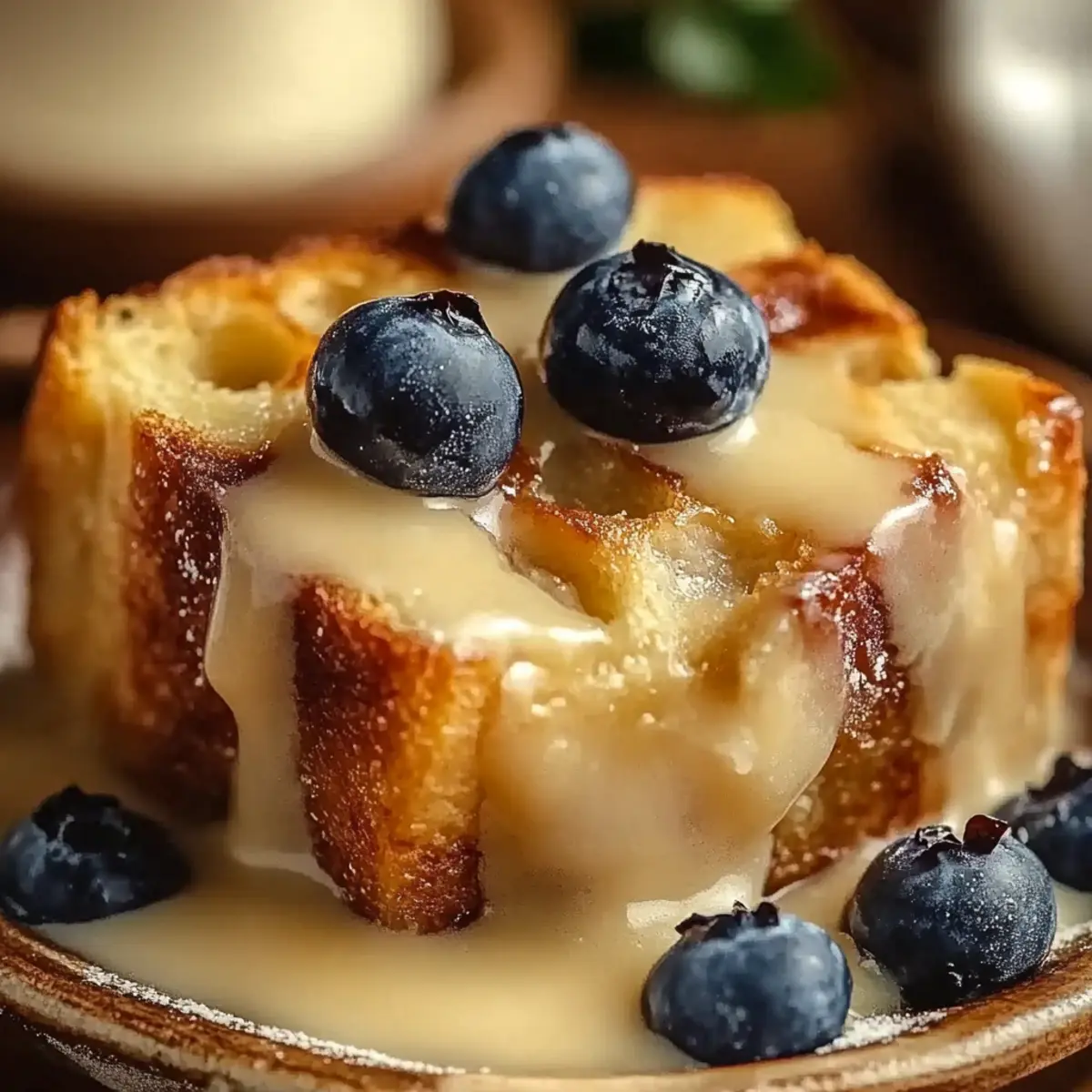 Bread Pudding with Vanilla Sauce