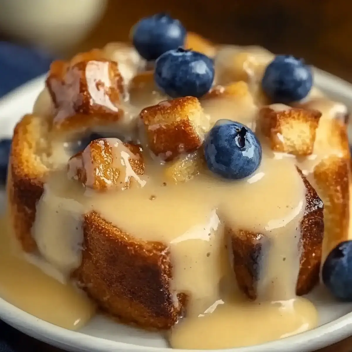 Bread Pudding with Vanilla Sauce