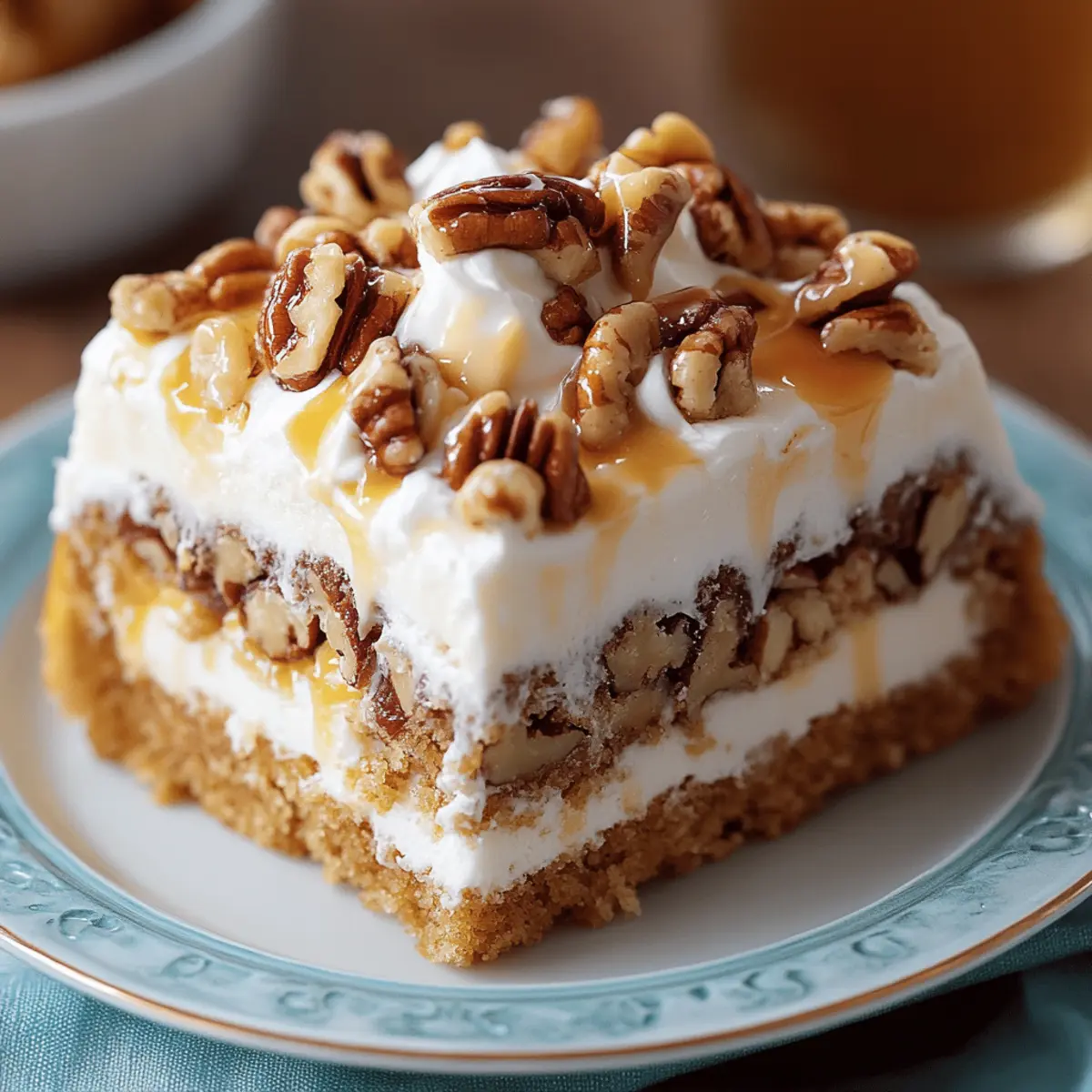 Butter Pecan Praline Poke Cake
