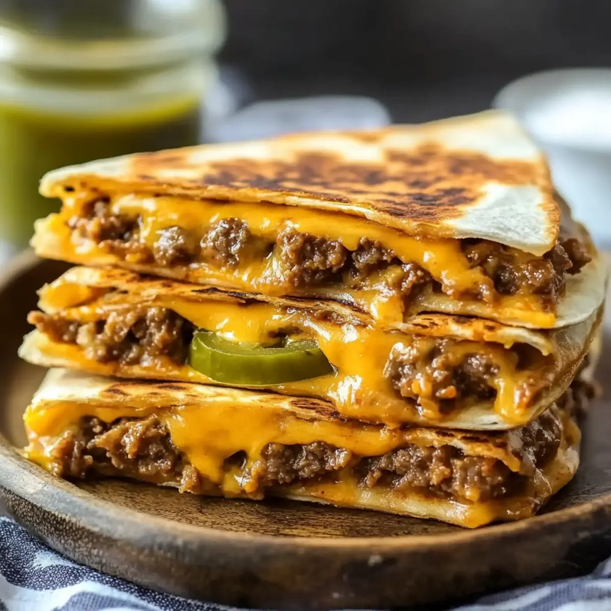 Cheeseburger Quesadillas