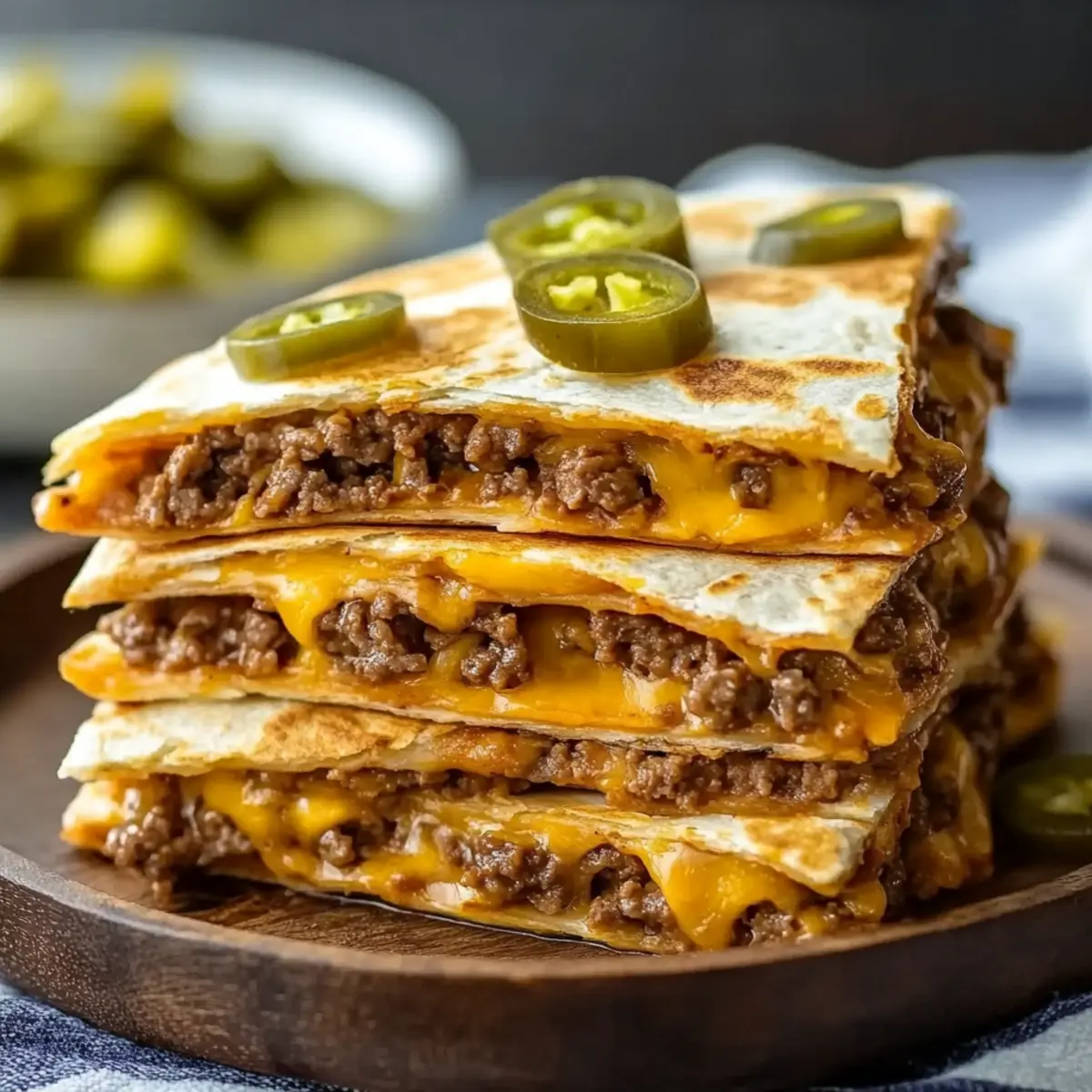 Cheeseburger Quesadillas