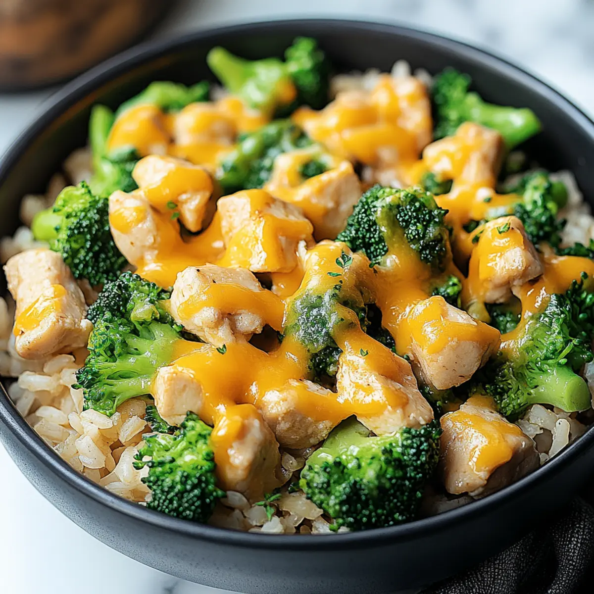 Cheesy Chicken Broccoli and Rice