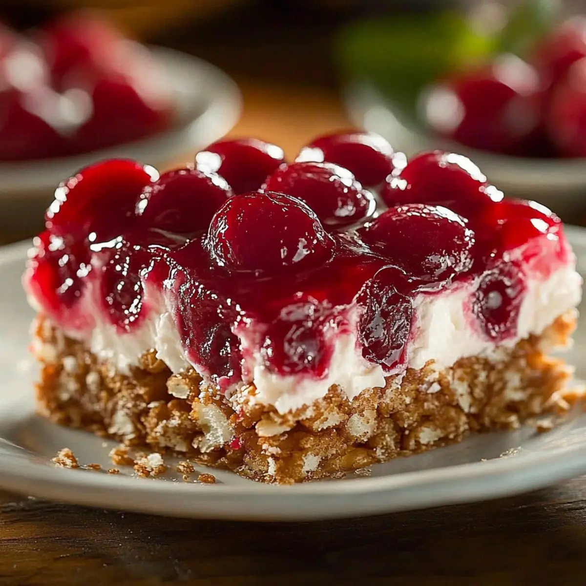 Cherry Pretzel Squares