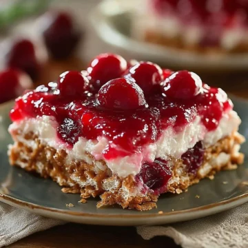 Cherry Pretzel Squares