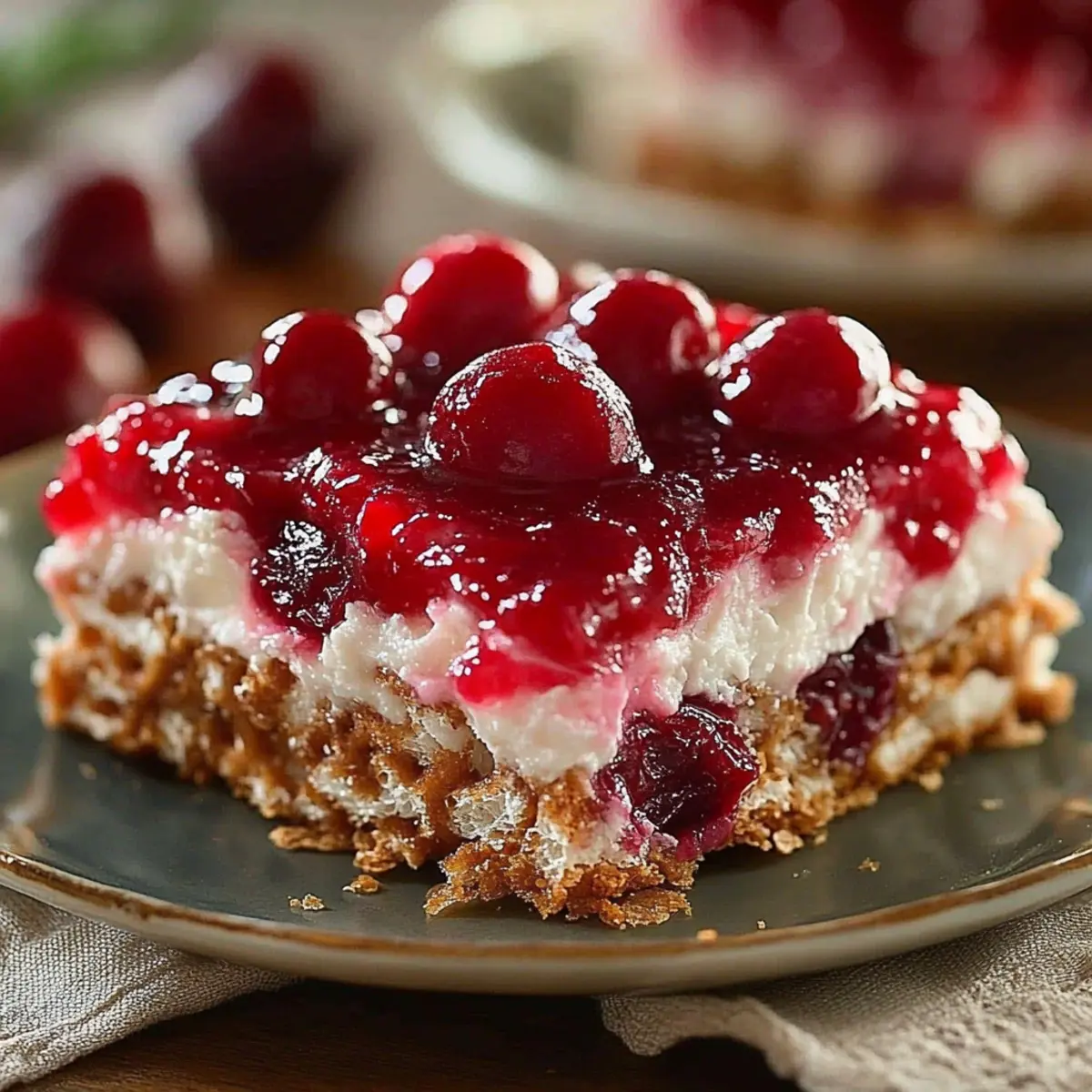 Cherry Pretzel Squares