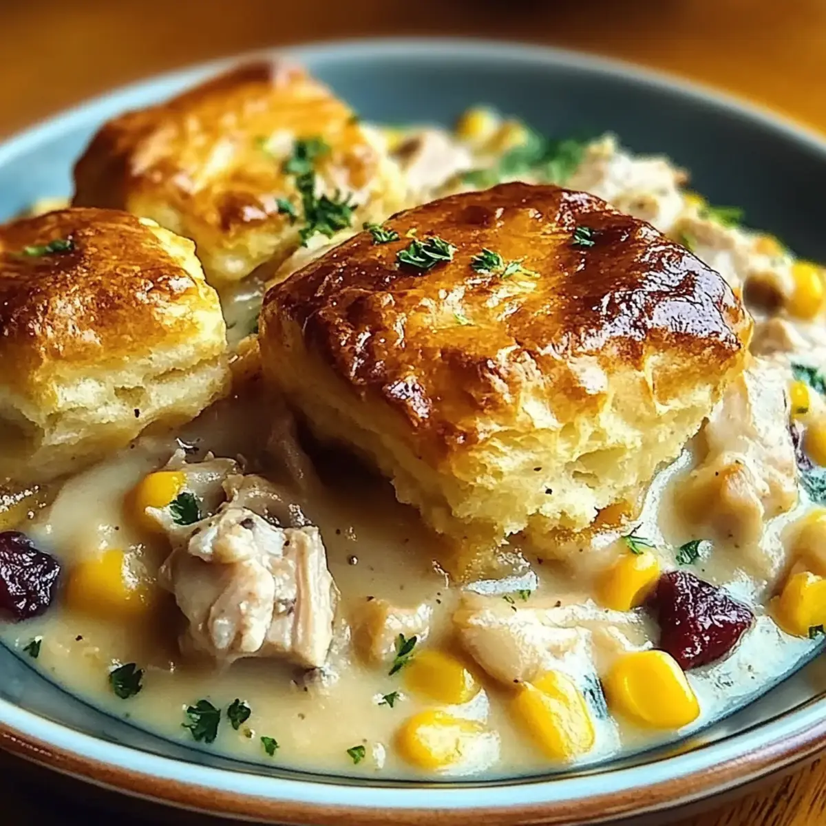 Chicken and Biscuit Cobbler