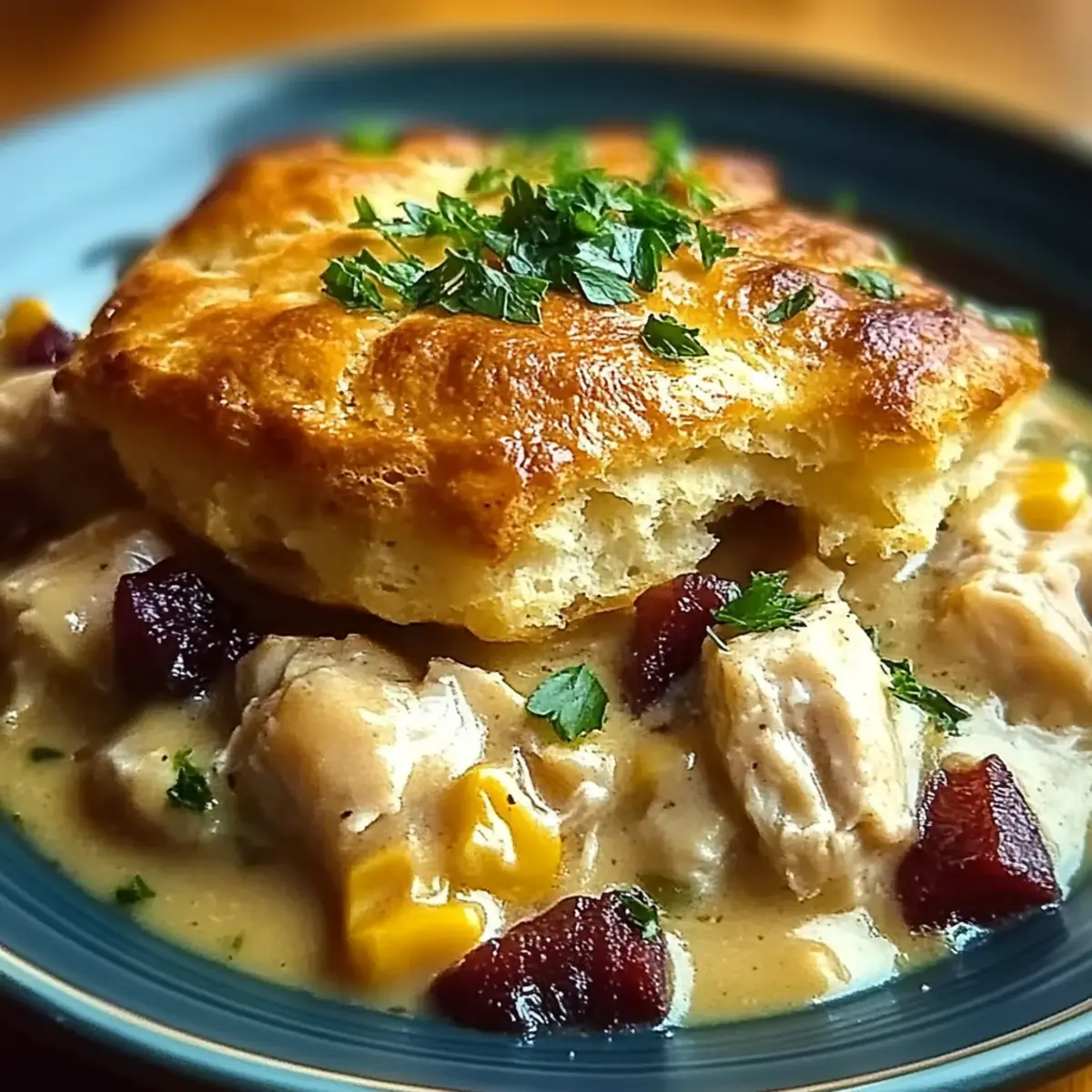 Chicken and Biscuit Cobbler