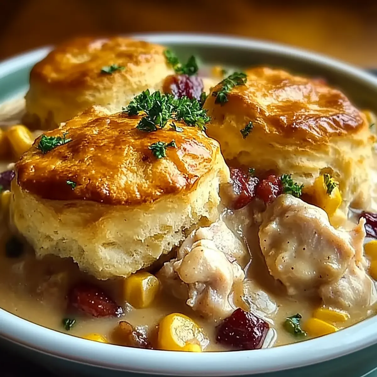 Chicken and Biscuit Cobbler